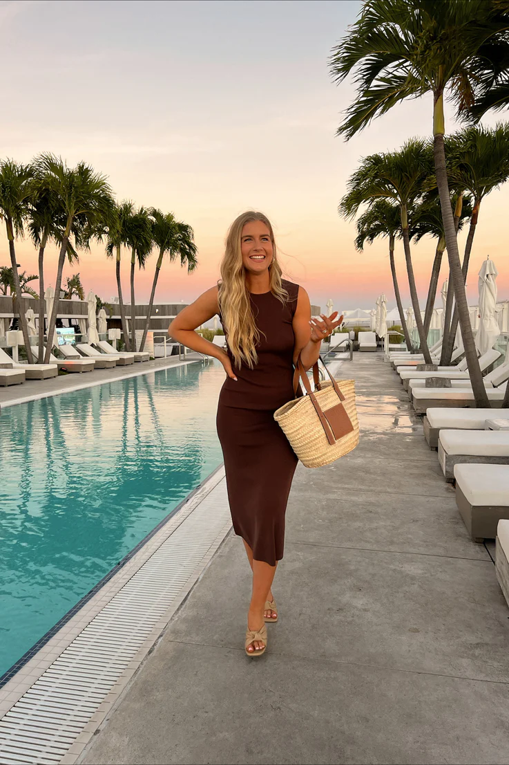 Chocolates and Roses Midi Dress