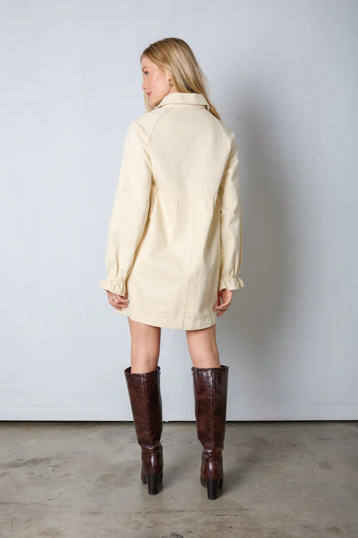 Cream and Sugar Denim Dress - Image 2