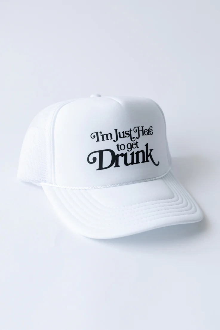 Gameday Hat - I'm Just Here to Get Drunk - Image 2