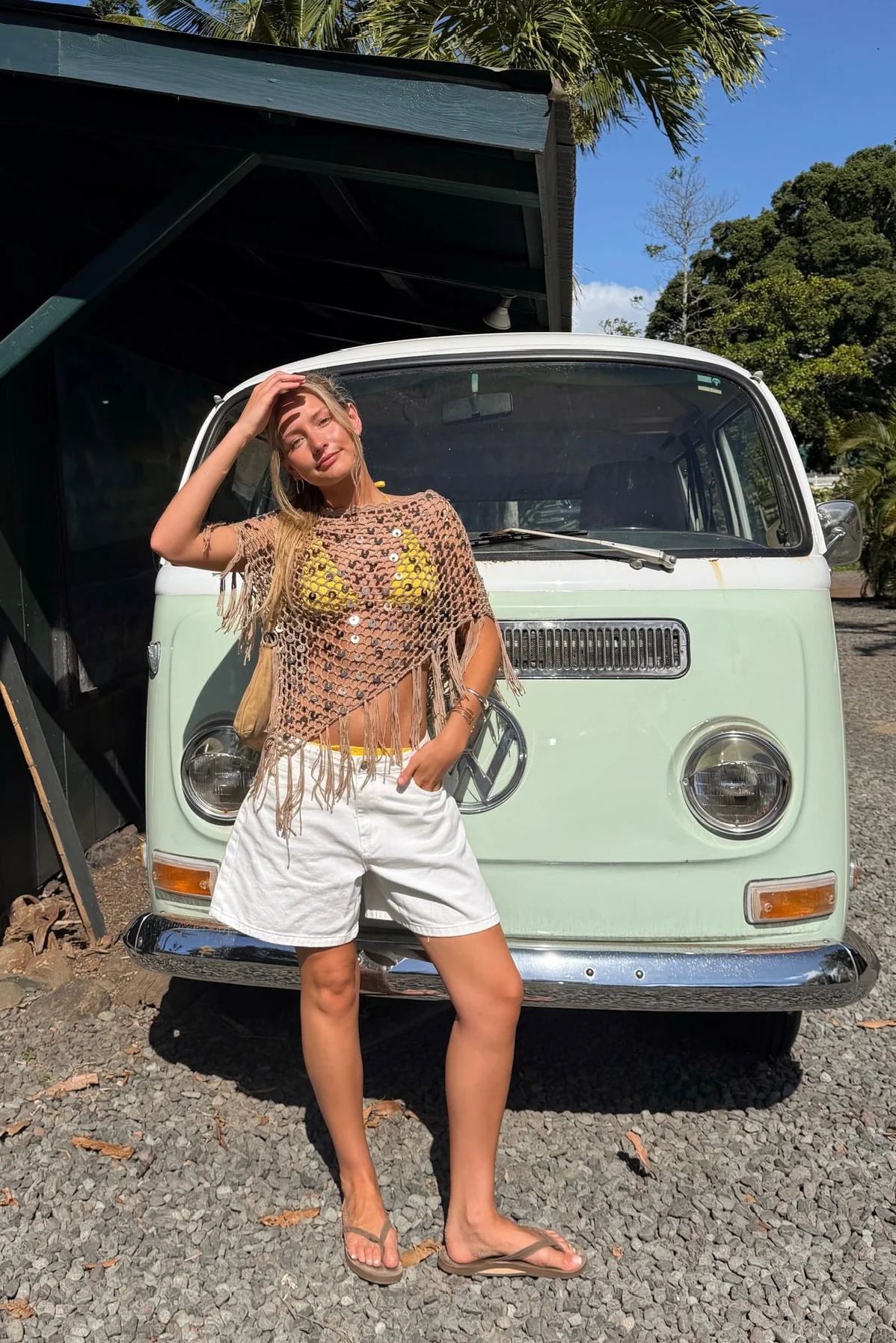 Liv Crochet Poncho - Image 3