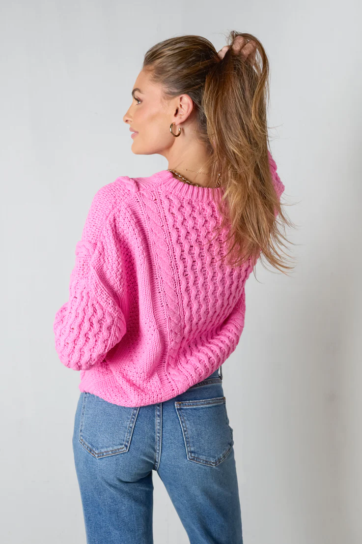 Pink Cosmos Sweater - Image 2